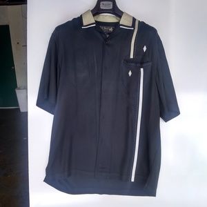 Nat Nast 100% silk s/s shirt, Medium, nicely used.